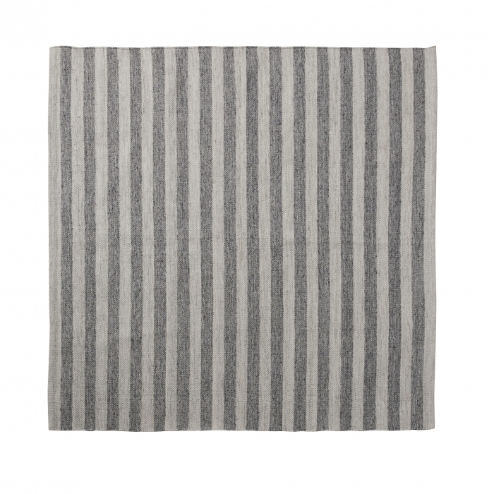 Strielle Outdoorteppich blau grau gestreift - 150 x 150 cm